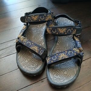 Celestial Sun, Moon, & Stars Teva Hiking Sandals